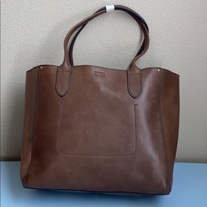 NWT Frye Casey E/W Tote In Dark Brown